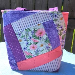 Handmade Tote  quilted